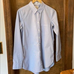 Talula blue boyfriend fit button down shirt Sz M